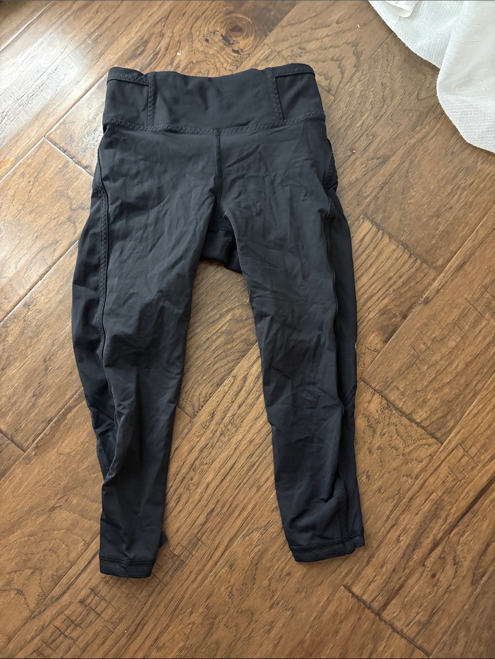 lululemon athletica Black Cropped High-Rise Leggings